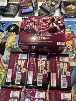 One Piece Card Game a Fist of Divine Speed OP-11 Booster Pack Lot Of 6 Packs D - Image 3