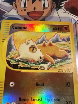 Cubone 103/165 Reverse Holo Expedition Pokemon Card 2002 WoTC E-Reader - Image 2