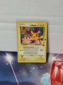 🥳 BIRTHDAY PIKACHU HOLO 24 Celebrations Pokemon Card 🔥 MINTY🔥 👀 - Image 1