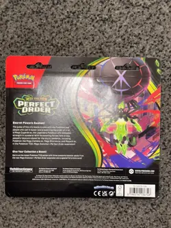 Pokemon TCG Perfect Order 3-Pack Blister with Chikorita Promo – Factory Sealed - Image 3