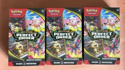 Lot of 3🚨Pokemon TCG🔥Perfect Order Booster Bundle🚨Factory Sealed - Image 1