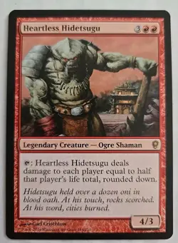 2014 Wizard Coast Magic The Gathering Conspiracy Heartless Hidetsugu 144 Card - Image 1