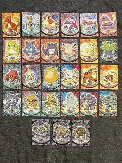 1998 Topps Pokemon Cards Lot of 27 TV Animation Edition - Image 1