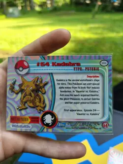 Topps Pokemon TV Animation Edition 1999 foil Abra Kadabra 2-Card Lot #63 #64 - Image 3