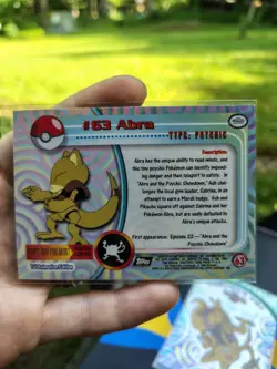 Topps Pokemon TV Animation Edition 1999 foil Abra Kadabra 2-Card Lot #63 #64 - Image 5