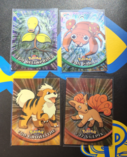 Topps Pokemon TV Animation Edition card Lot holo Bellsprout Paras Growlithe - Image 1