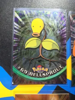Topps Pokemon TV Animation Edition card Lot holo Bellsprout Paras Growlithe - Image 3