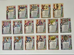 Topps 1999 Pokemon TV Animation Edition 17 Card Lot Archanine Machamp Nidoking - Image 2