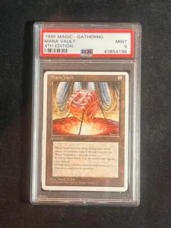 1995 Magic The Gathering MTG Mana Vault 4th Edition PSA 6 - Image 3