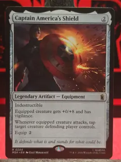 X 1 Captain America's Shield NM-M MSH 244 MTG Magic The Gathering - Image 1