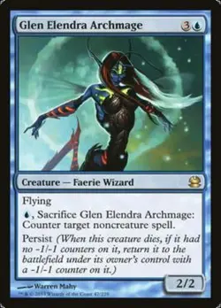 RUSH ENGLISH Modern Masters - Glen Elendra Archmage [EX/NM] MTG MM1 - Image 1