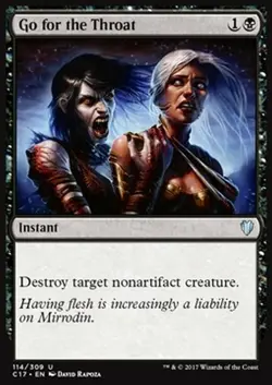 MRM FR/VF Droit C la gorge - Go for the Throat MTG Magic C17 - Image 1