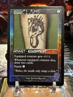 Skullclamp (1663) ✨FOIL✨ [Secret Lair Brain Dead] MTG - Image 1