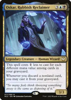 Oskar, Rubbish Reclaimer (New Capenna Commander 77) - Rare Magic: The Gathering - Image 1