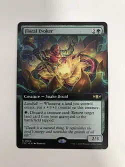 Floral Evoker Extended Borderless MTG Magic the Gathering Card NM Near Mint TDC - Image 1