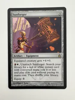 Sunforger MTG Magic the Gathering Card LP Lightly Played RAV - Image 1