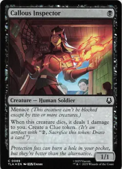 Callous Inspector - FOIL - C Avatar: The Last Airbender 89 - MTG - Image 1