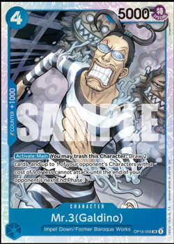 Mr 3 Galdino OP16-056 SR One Piece NM - Image 1