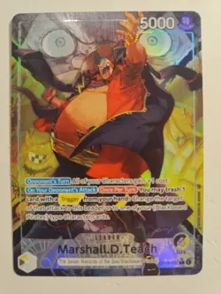 Alt Art Marshall D Teach OP16-080 Leader Foil Bandai One Piece - Image 1