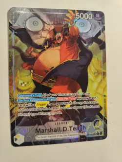 Alt Art Marshall D Teach OP16-080 Leader Foil Bandai One Piece - Image 2