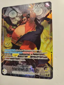 Alt Art Marshall D Teach OP16-080 Leader Foil Bandai One Piece - Image 3