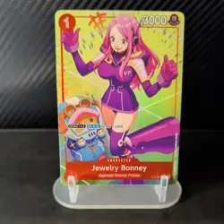 Jewelry Bonney (Alt Art Parallel) ST21-004 Starter Deck EX: Gear 5 Foil NM Card - Image 1