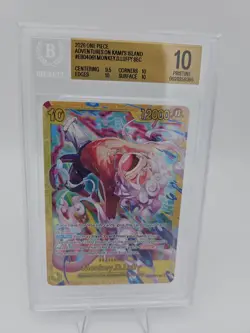 Bandai One Piece CCG Adventures on Kami's Island Luffy SEC EB04-061 EN BGS 10 - Image 1