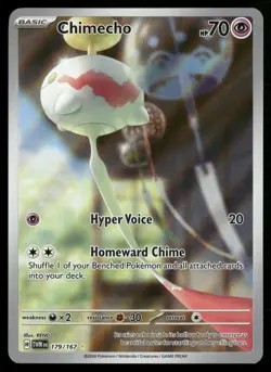 Chimecho Illustration Rare SV06: Twilight Masquerade 179/167 NM Pokemon TCG - Image 1