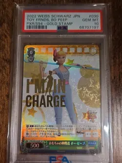 [Y1][PSA10] PXR-S94-030SP SP Toy Friends Bo Peep Weiss Schwarz PIXAR Card JP - Image 2