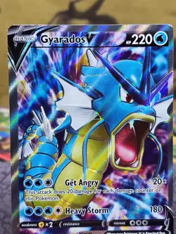 Gyarados V (Full Art) 171/203 SWSH07: Evolving Skies Holo Ultra Rare Card NM - Image 2