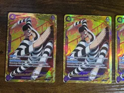 4 x Bandai One Piece Card Game Mr.2.Bon.Kurei (Bentham) EB01-061 SR Foil EN - Image 3