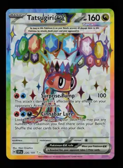 Tatsugiri ex 226/191 Ultra Rare Surging Sparks Pokemon Cards - Image 1