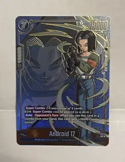 Bandai Android 17 FB09-029 UC Foil Super Combo Battle Card English 15000 Power - Image 1