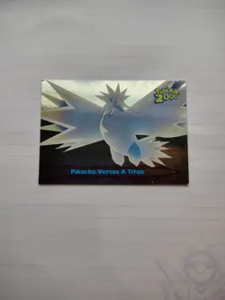 Pokemon Topps Card Foil Pokemon 2000 Pikachu Versus A Titan Blue Label - Image 1