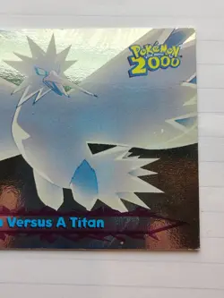 Pokemon Topps Card Foil Pokemon 2000 Pikachu Versus A Titan Blue Label - Image 3