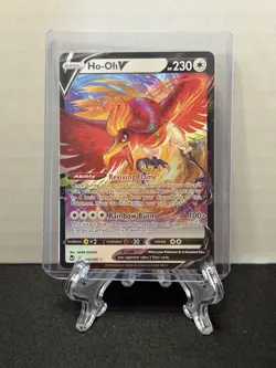 Pokemon TCG Ho-Oh v Silver Tempest Holo Ultra Rare Card 140/195 Mint Condition - Image 1