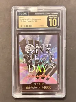 One Piece Day '25 DON!! Card Japanese Promo CGC 10 PRISTINE Gold Label Low Pop - Image 1