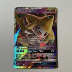 Pokemon Jirachi GX TCG Unified Minds Full Art Holo Ultra Rare Card 79/236 VG - Image 1