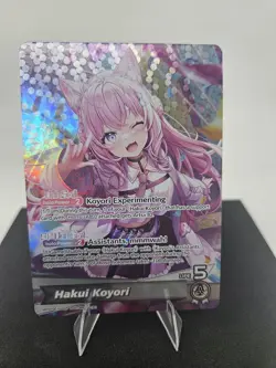 hololive OFFICIAL CARD GAME Hakui Koyori (OSR) - Curious Universe NM - Image 1