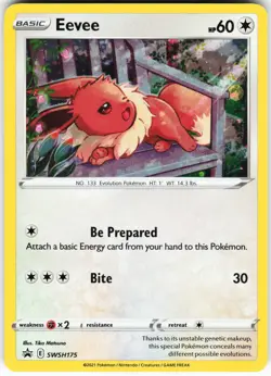 Eevee SWSH175 Pokemon SWSH: Sword & Shield Promo Cards Holo Promo NM - Image 1