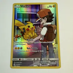 Pokemon Pikachu Holo Full Art Secret Rare Card Cosmic Eclipse 241/236 - Image 1
