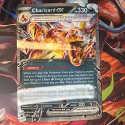 Pokemon Charizard Card ex Jumbo Card - Image 1
