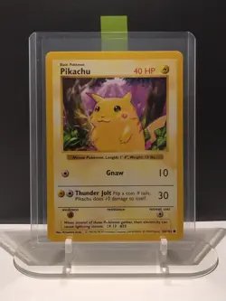 Pokemon Card Pikachu 58/102 Shadowless Red Cheeks Base Set 1999 EX - Image 2