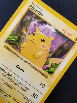 Pokemon Card Pikachu 58/102 Shadowless Red Cheeks Base Set 1999 EX - Image 5