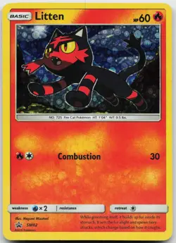 Litten (General Mills Promo) SM02 Holo Miscellaneous Cards & Products Pokemon MP - Image 1