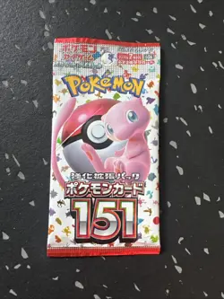 Pokemon Scarlet & Violet 151 Booster Pack Japanese Mew Pokemon TCG Card Pack - Image 1