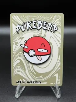 Chubbs (Snorlax) - Pokederp Holo Promo - Derpy Fan Art Card - Image 2