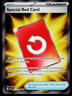 Special Red Card 113/086 Ultra Rare Chaos Rising Pokemon Holo NM ZC - Image 1