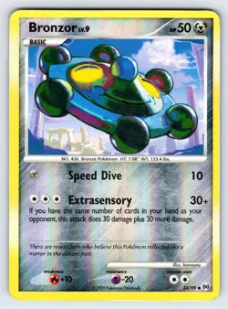 Bronzor 34/99 2009 Platinum Arceus Set Pokemon Card TCG Nintendo - Lp/Mp - Image 1