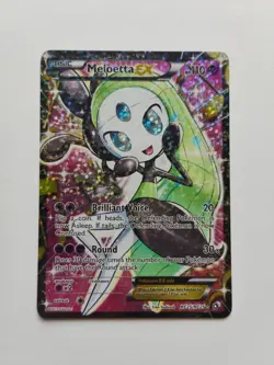 Pokemon TCG Meloetta EX RC25 Ultra Rare Legendary Treasures Ungraded NM Card - Image 1